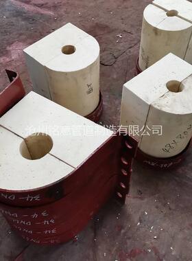 J2管夹式管托 CJ109保冷管托 高密度聚氨酯保冷管托HDPIR 双管夹