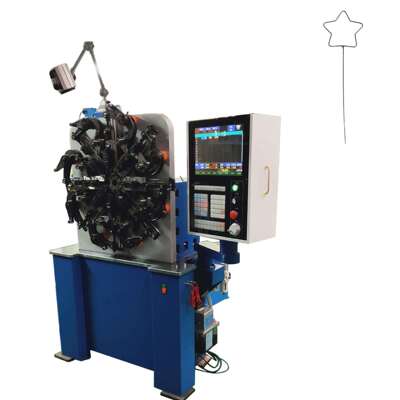 数控弹簧机 工艺品折弯对焊一体机 花朵星星小心心支架折弯机