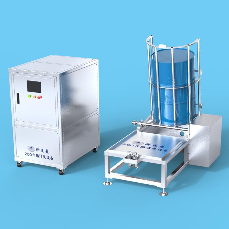 200L桶清洗设备 塑料化工桶自动清洗线 危废铁桶毛刷洗桶线