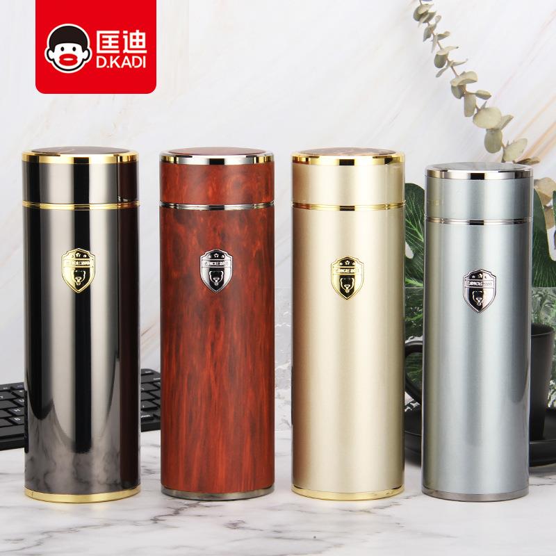 匡迪保温杯5050号商务真空316不锈钢钛金杯子 可刻字
