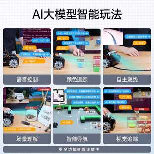 幻尔树莓派5智能小车MentorPi麦轮/阿克曼AI大模型视觉ROS2机器人