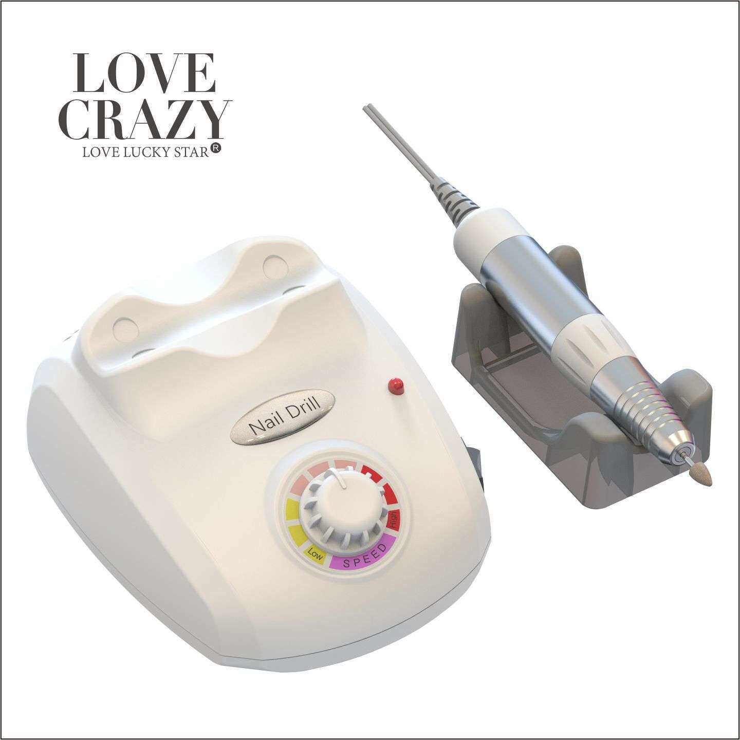 KSD-203 美甲打磨机 升级手柄指甲打磨机 静音磨甲机3.5W转卸甲机