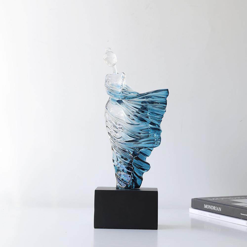 人物感透明树脂艺术摆件现代书房创意酒柜雕塑装轻奢新款客厅,电子元器件市场,其它元器件,淘宝优惠券,粉丝福利购,淘宝优惠卷