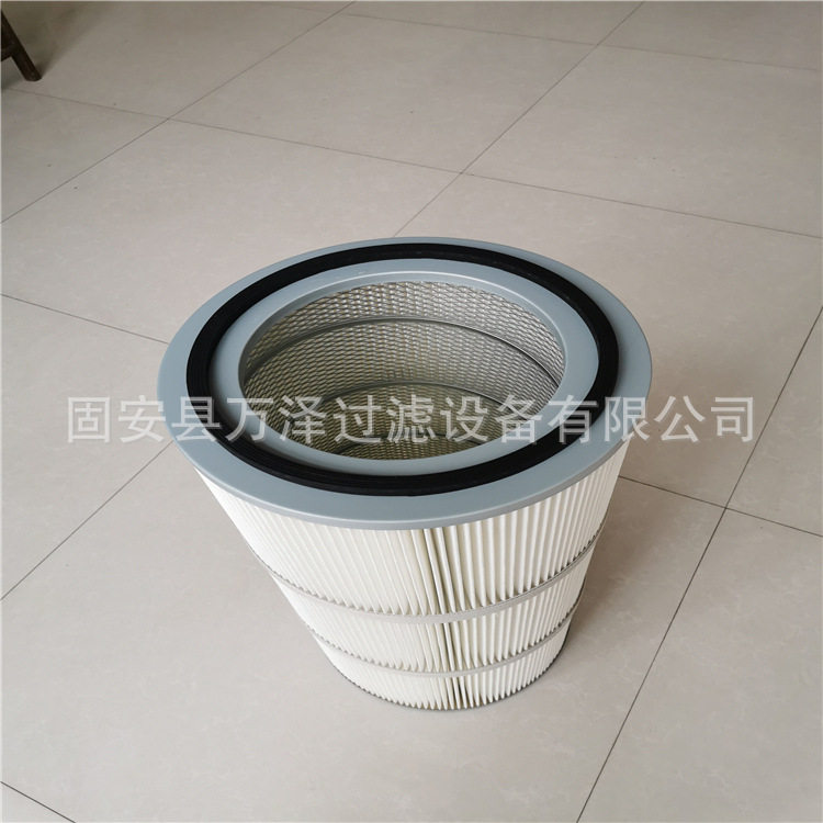 万泽供应抛丸机内外护网3566除尘滤筒滤布折叠滤筒WZ