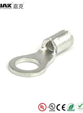 RNB2-4S圆形冷压端子 紫铜鼻子裸端头铜线耳 M4焊接圆有认证KST