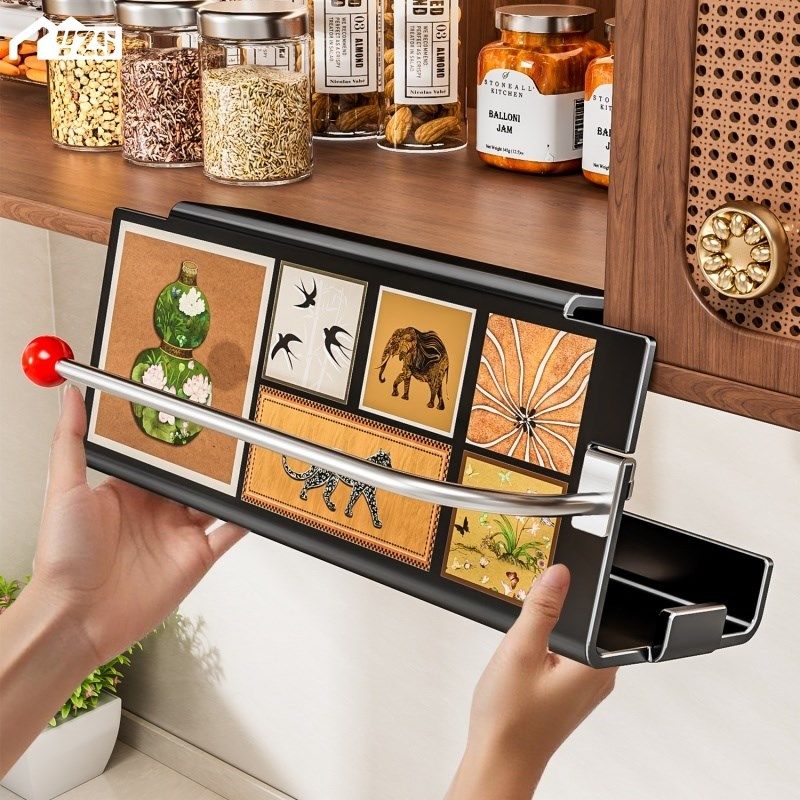 厨房湿巾收纳盒纸巾架子吊柜倒挂卫生纸盒收纳抹布纸挂架整体橱柜,收纳整理,纸巾架,淘宝优惠券,粉丝福利购,淘宝优惠卷