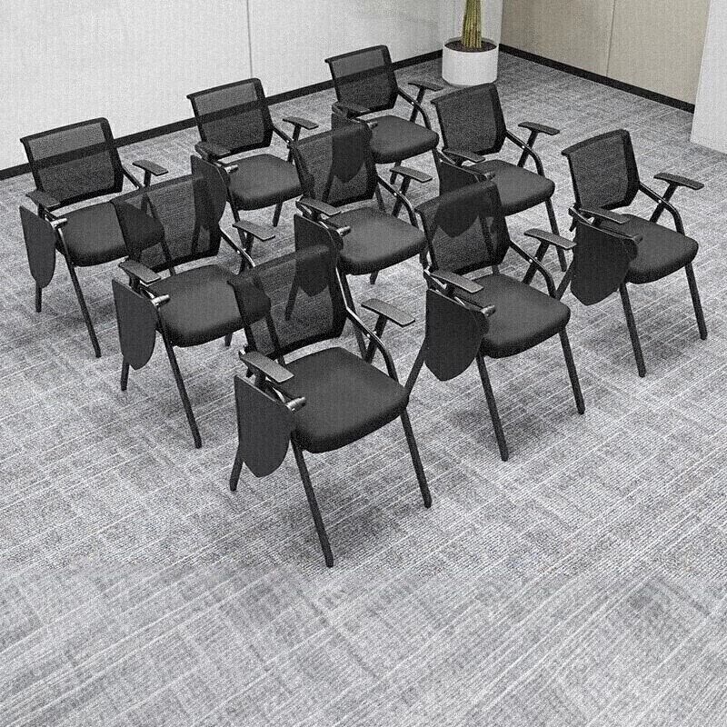 培训椅可折叠椅子办公写字板会y议椅带桌板会议培训室桌椅一体凳