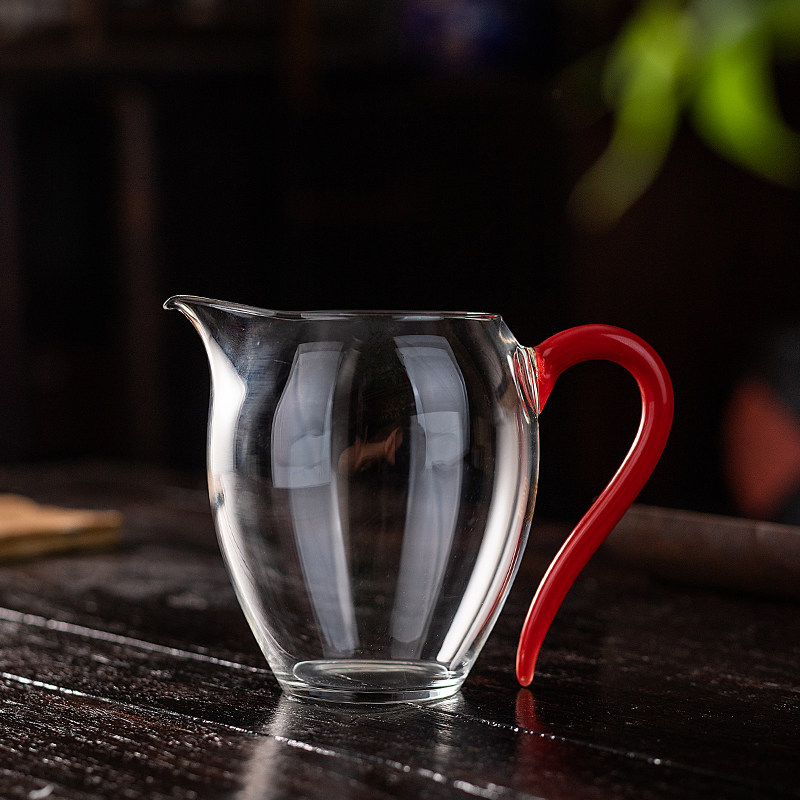 玲珑玻璃公道杯加厚耐热分茶器中式茶海大容量不烫手高档功夫茶具