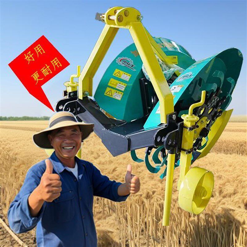 新款农用开沟机水田开沟机开沟培土机四轮拖拉机带中置开沟挖沟机