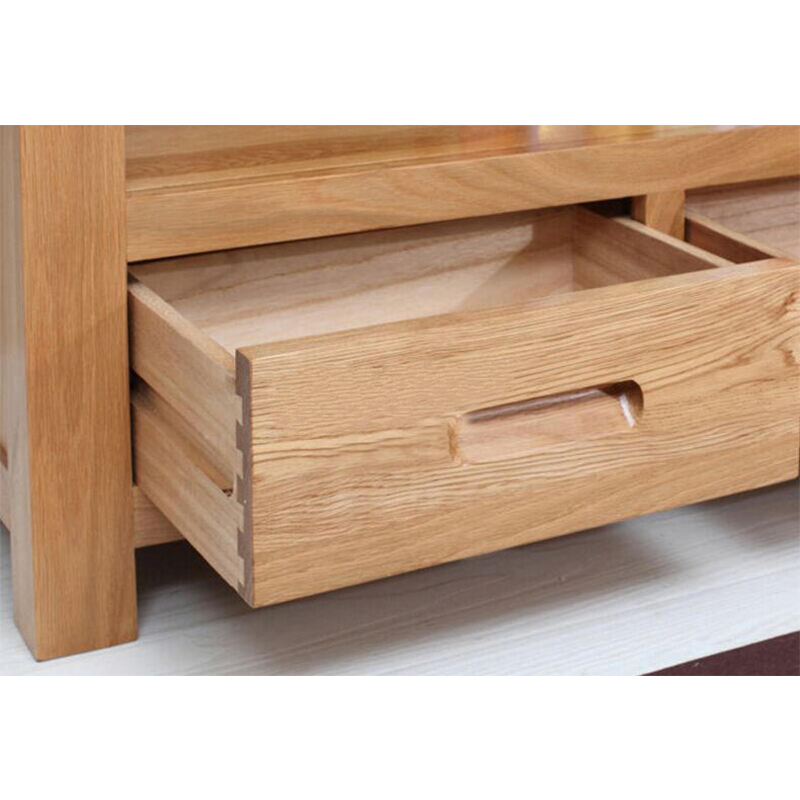 实木书柜书架带玻璃门书房置物架书橱展示收纳柜白橡木储物架定制