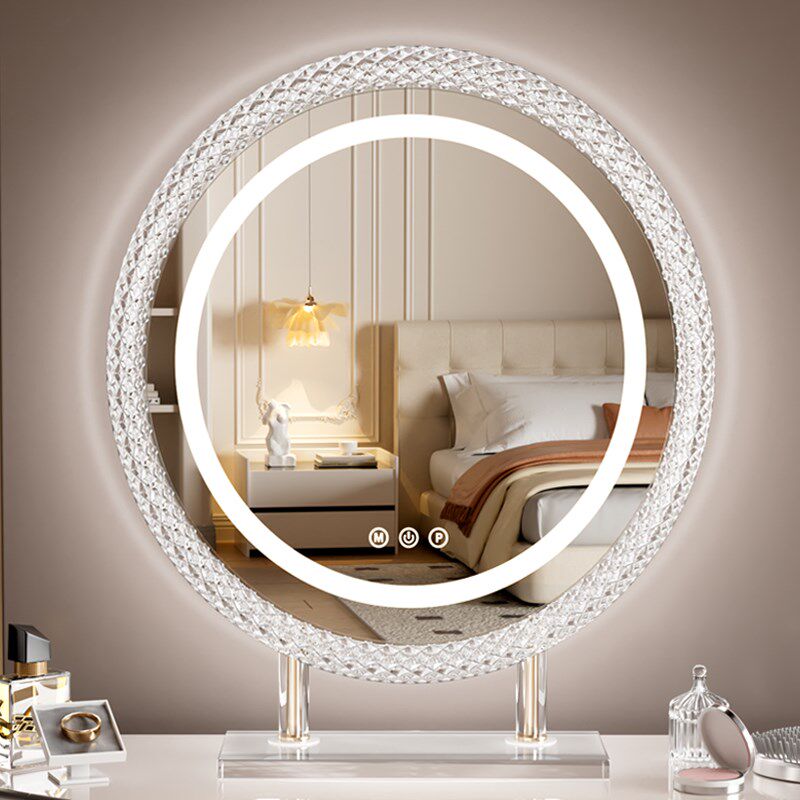 化妆镜带灯led台式桌面补光镜子可旋转梳妆镜智能触控美妆镜子,家庭/个人清洁工具,LED化妆镜,淘宝优惠券,粉丝福利购,淘宝优惠卷