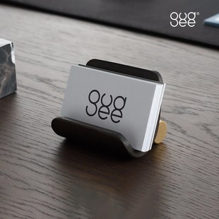 Gudee ORSON名片展示架 书房商务大容量名片盒桌面卡片底座展示