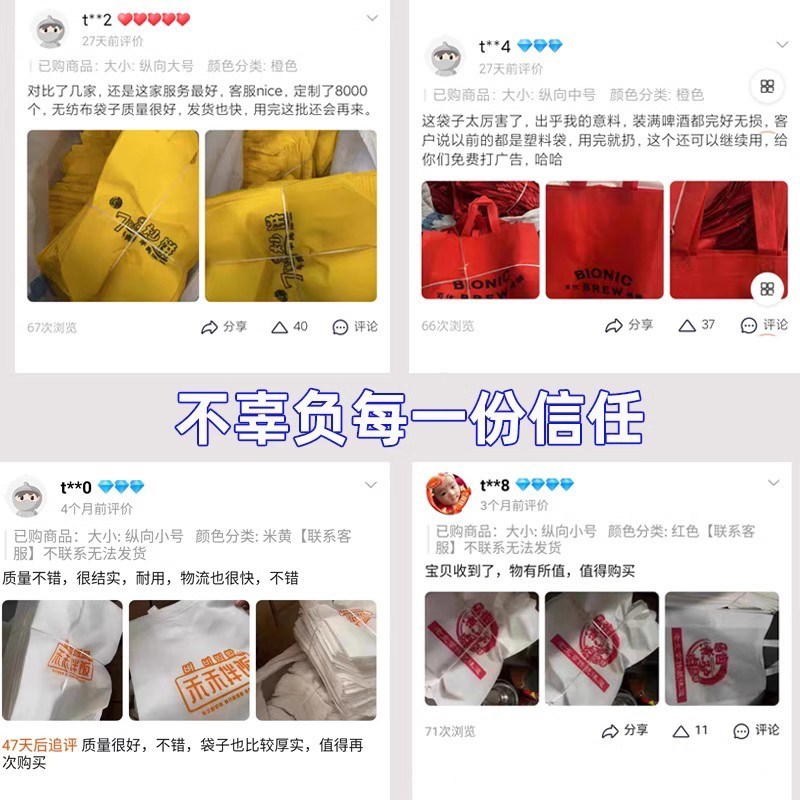 无纺布手提袋定制logo帆布环保袋定做广告防布袋购物宣传袋子覆膜