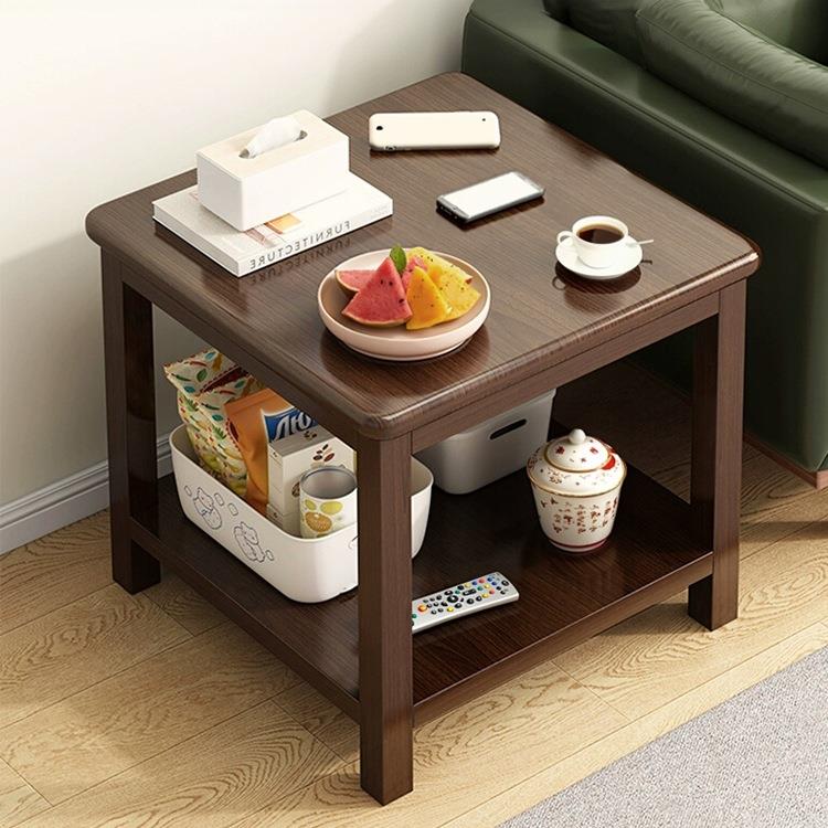 小方桌家用客厅茶几小桌子茶桌边几纯实木老式小木桌子阳台正方J&