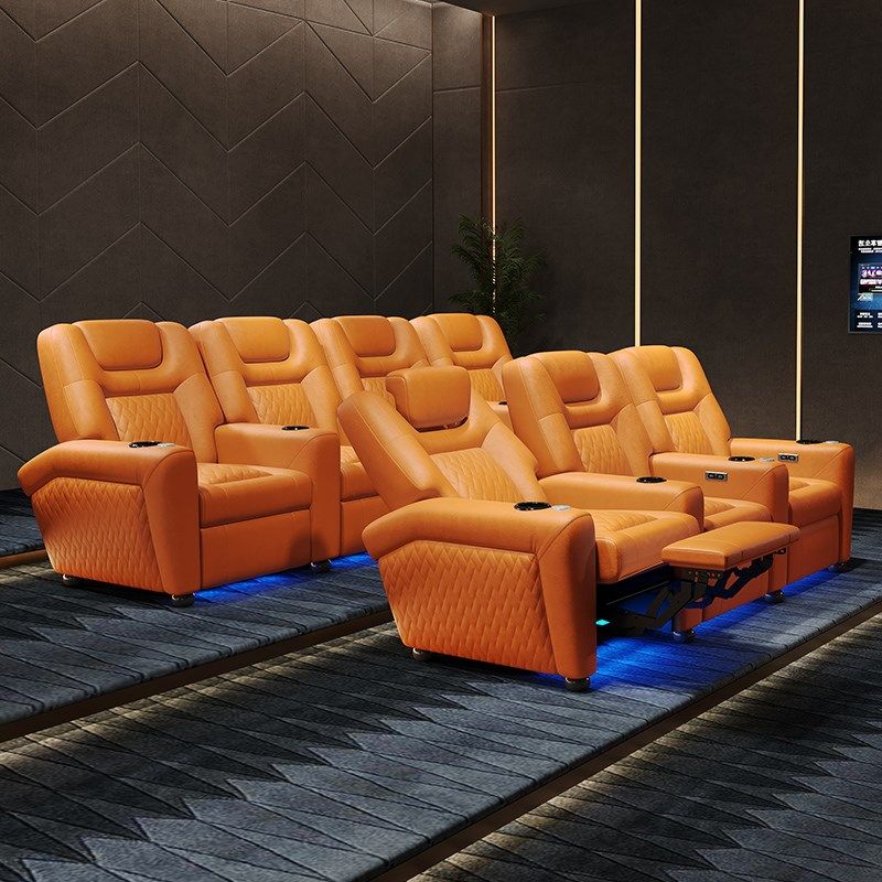 新款私人别墅地下影音室电v动沙发功能家庭影院式影视厅观影座椅