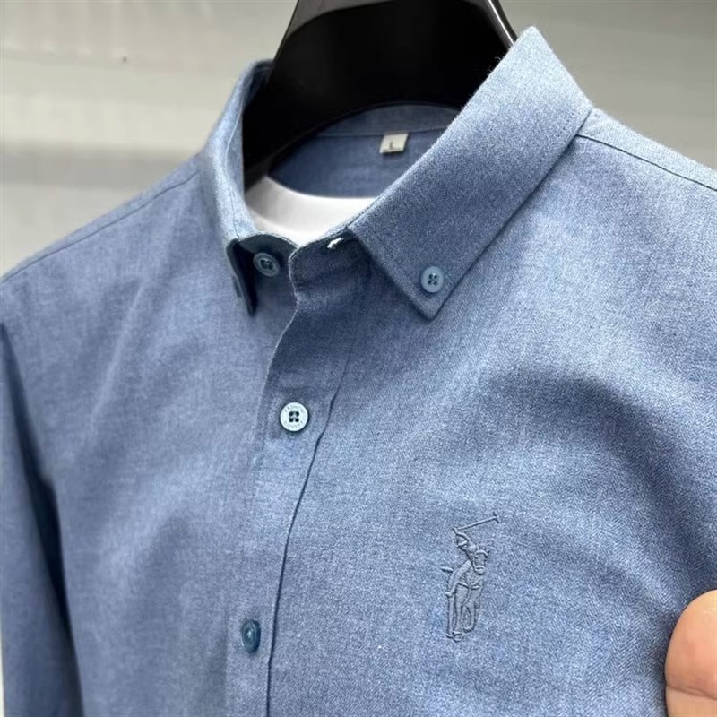 高品质面料!甄选全棉!双股色织衬衫男长袖秋季时尚重磅衬衣