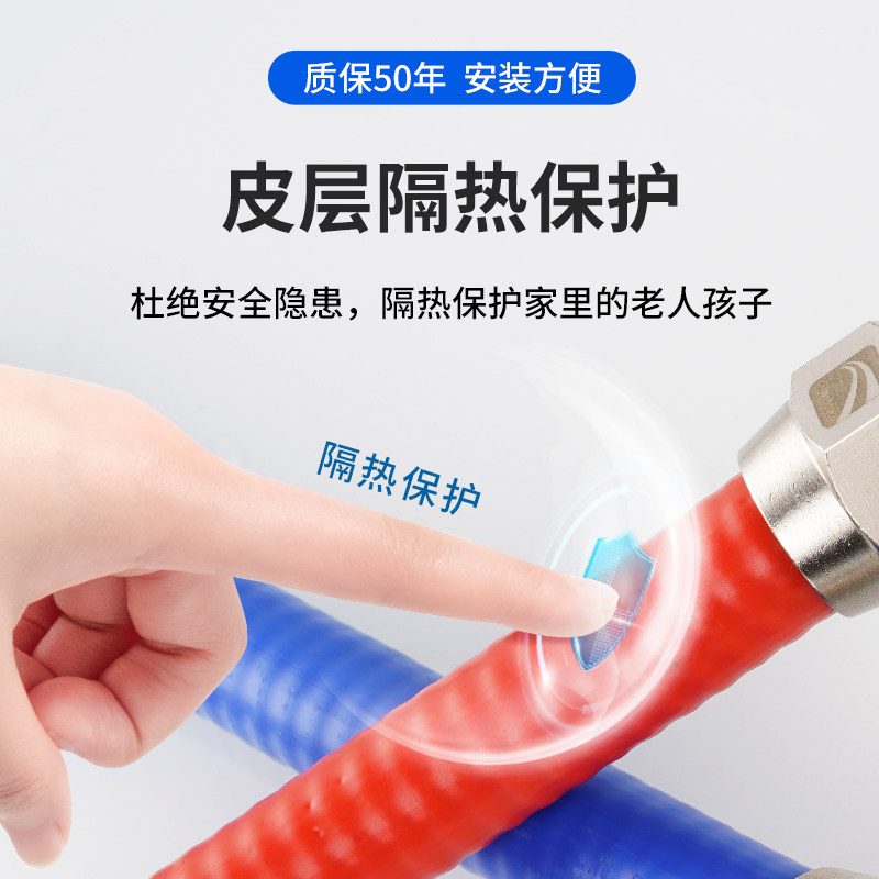 一1寸316L不锈钢波纹管冷x热水管工程高压软管水泵连接防爆耐高温