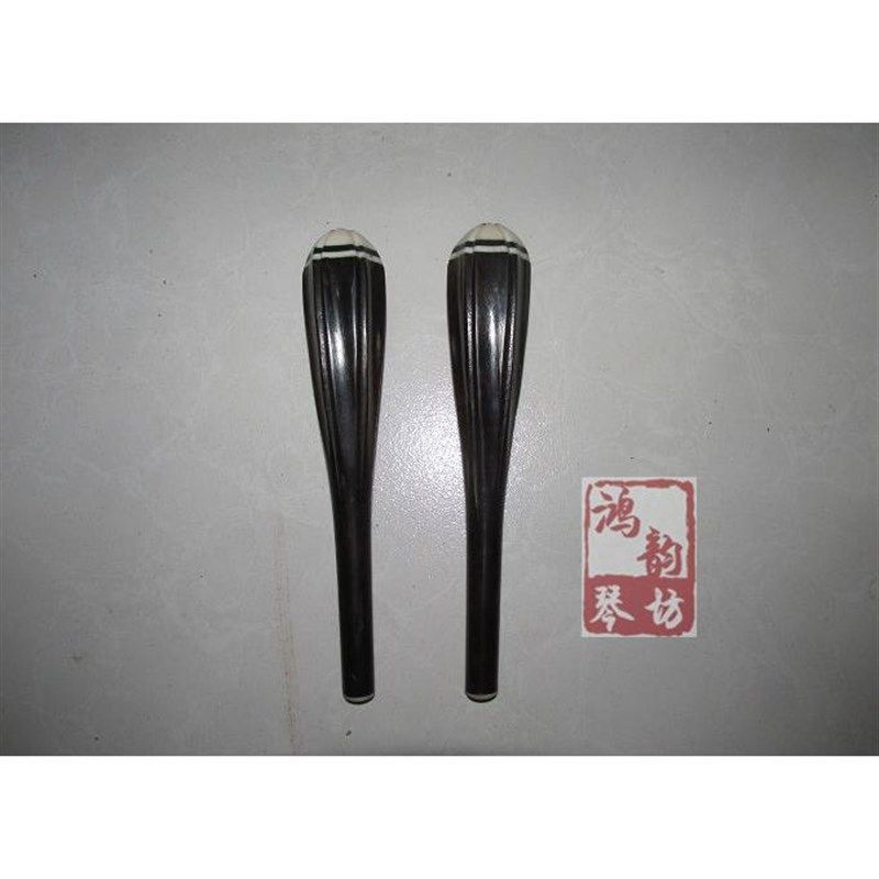 精制黑檀二胡轴越胡琴轴乐器配件二胡轸子越胡纽子麻花轴六瓣轴
