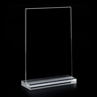 10只装 亚克力台卡八角抽拉台签透明桌牌T型A5展示牌双面A4酒水牌