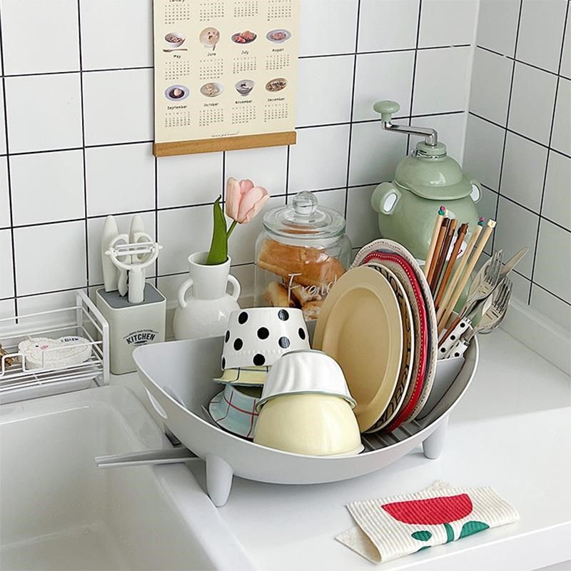 ins简约碗架沥水篮家用厨房台面收纳篮碗筷勺餐具置物架果篮,厨房/烹饪用具,碗架,淘宝优惠券,粉丝福利购,淘宝优惠卷