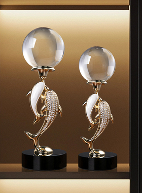 地球仪轻奢高档装饰办公室电视柜摆件家居客厅桌T面领导书房装饰