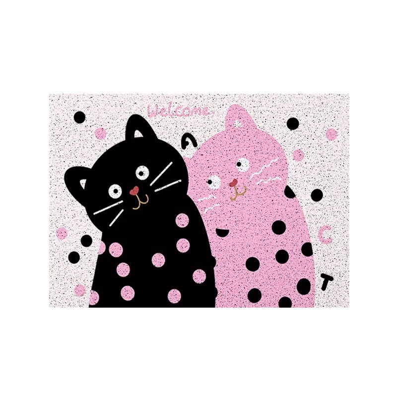 多巴胺入户门垫卡通丝圈地垫家用玄关免J洗地毯高级感门口进门门