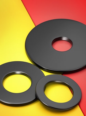 发黑垫片4.8级垫圈12.9级高强度黑色平垫 M3M4M5M6M8M10M12M16M24