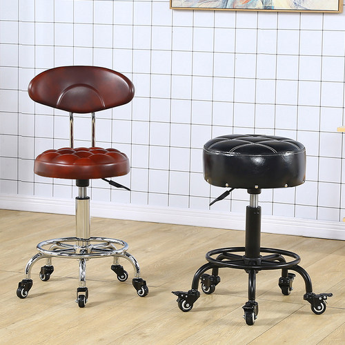 美容凳美b发凳美容椅吧台凳高脚酒吧椅子靠背旋转酒吧凳吧台椅升