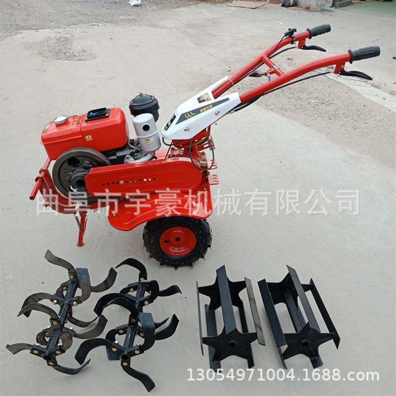 农田果园用旋耕除草机 小型耕地机 两驱微耕打地松土机