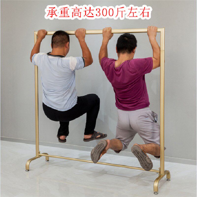 加粗阳台晾晒衣架家用挂衣架卧z室服装架室内衣帽架落地单杆移动