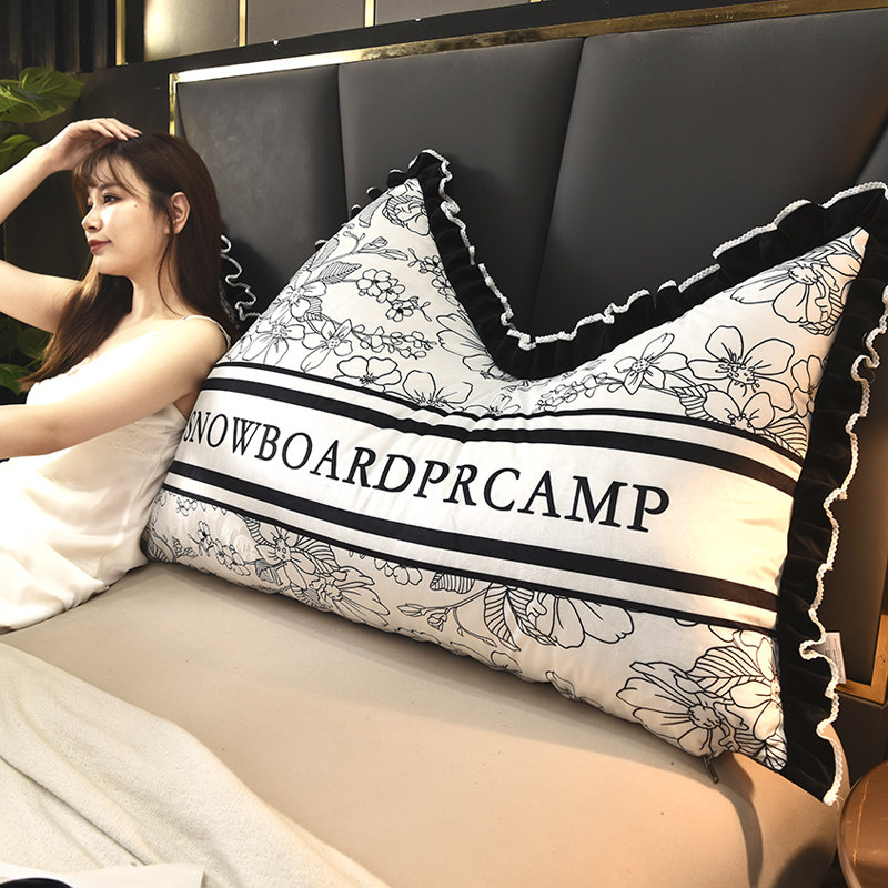 花边床头靠背软包可固定简约拼接榻榻米无床头靠垫卧室防撞大靠枕,居家布艺,床头靠垫,淘宝优惠券,粉丝福利购,淘宝优惠卷