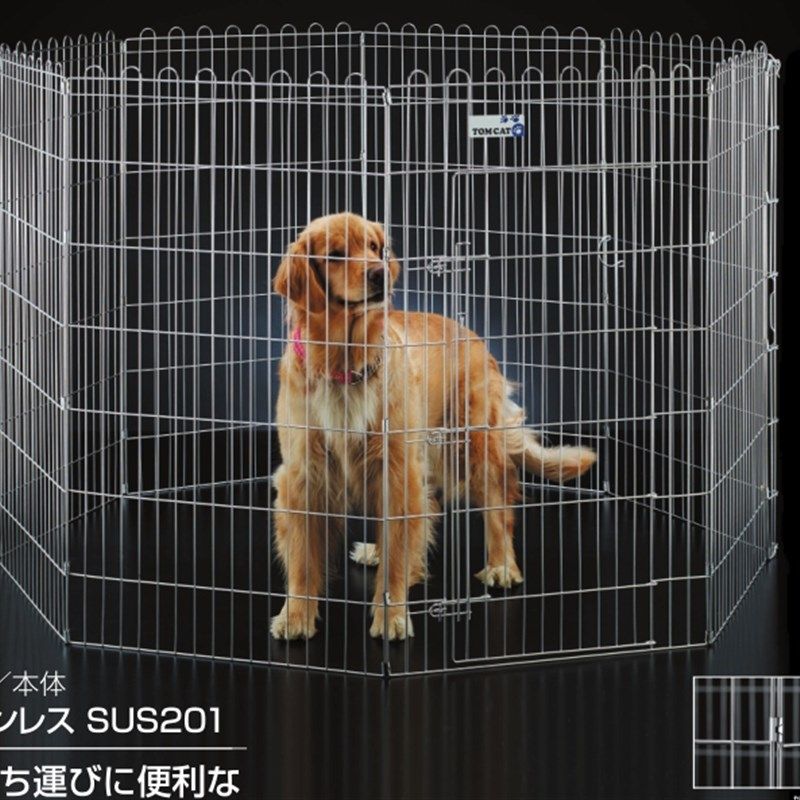 嘉盈不锈钢八面围栏狗栅栏大中小型犬赛场围栏狗笼宠物笼