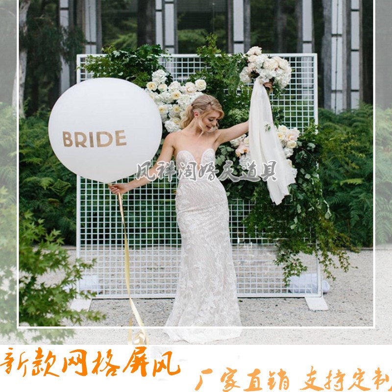 新款婚庆舞台背景网格屏风婚礼装饰道方J格屏风摆件婚礼铁艺屏风