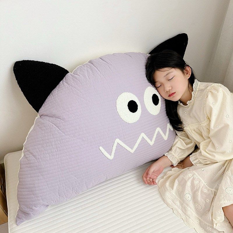 ins韩版可爱儿童床全棉水洗绗缝大靠背单双人床头靠垫蓬松高弹垫,居家布艺,床头靠垫,淘宝优惠券,粉丝福利购,淘宝优惠卷