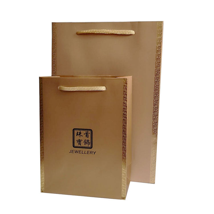 烫金珠宝袋银饰玉器袋礼品包装袋纸袋首饰袋定L制logo饰品袋手提