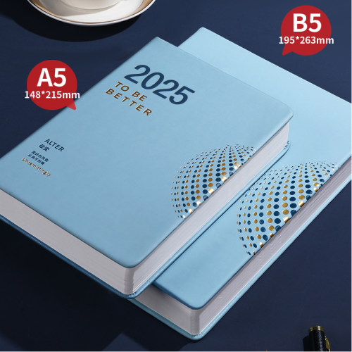 简约笔记本新款高颜值日记本定制可印公司LOGO工作办公加厚A5本子