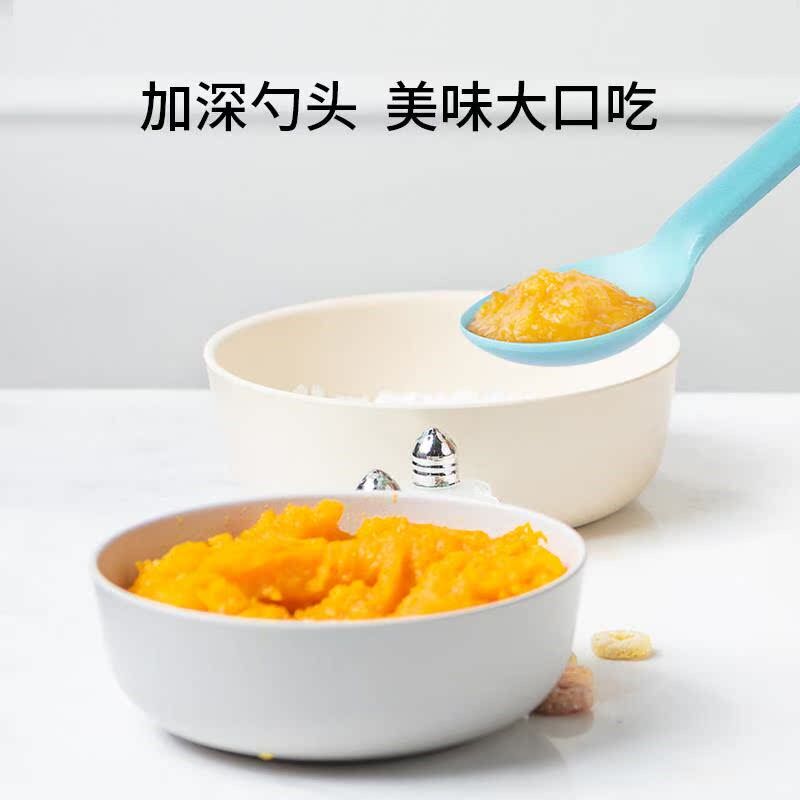 新款宝宝勺子儿童学吃饭训练餐具婴儿刮泥汤勺一岁辅食餐具