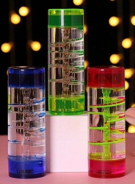 中柱转盘滴螺旋滑梯油漏水漏水滴沙漏计时器玩具礼品摆件装饰品