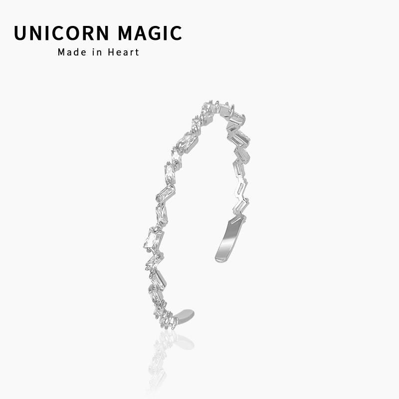 满锆高级感手镯女夏日韩时尚简约线条百搭开口手环冷淡风超仙气质,饰品/流行首饰/时尚饰品新,手镯,淘宝优惠券,粉丝福利购,淘宝优惠卷