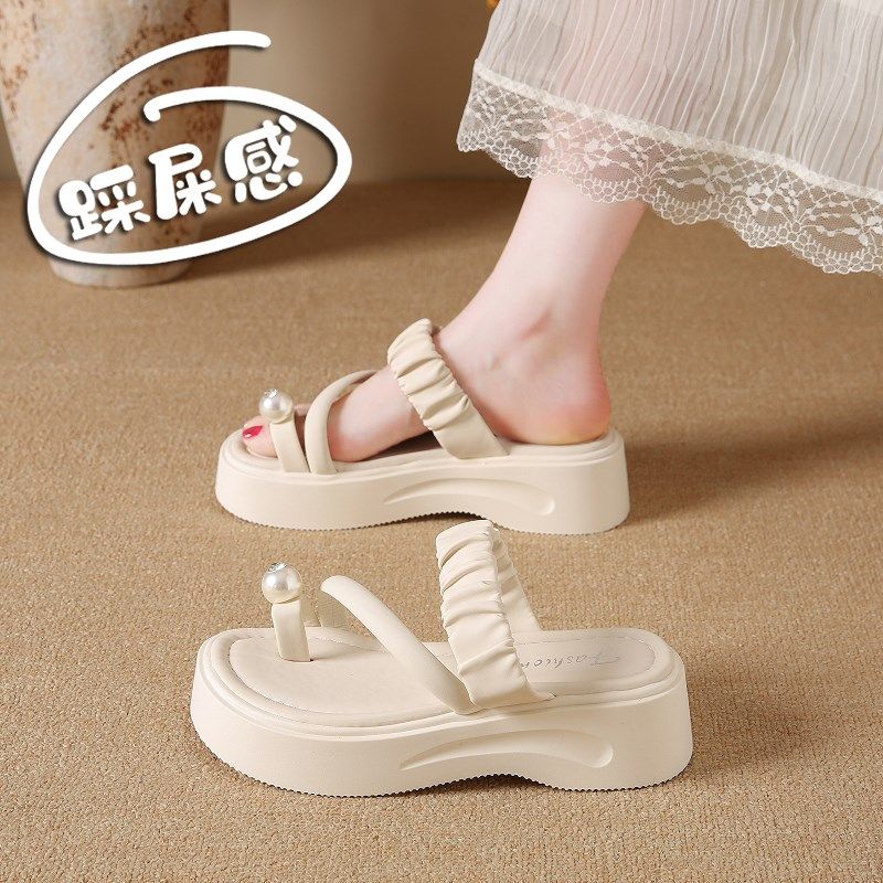 踩屎感套趾凉拖鞋女外穿夏季2025新款时尚百搭两穿凉鞋厚底拖鞋子,女鞋,时装凉鞋,淘宝优惠券,粉丝福利购,淘宝优惠卷