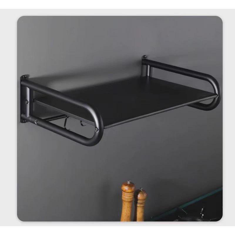 微波炉架挂墙加厚不锈钢厨房烤箱置物架餐馆壁挂式微波炉支架托架