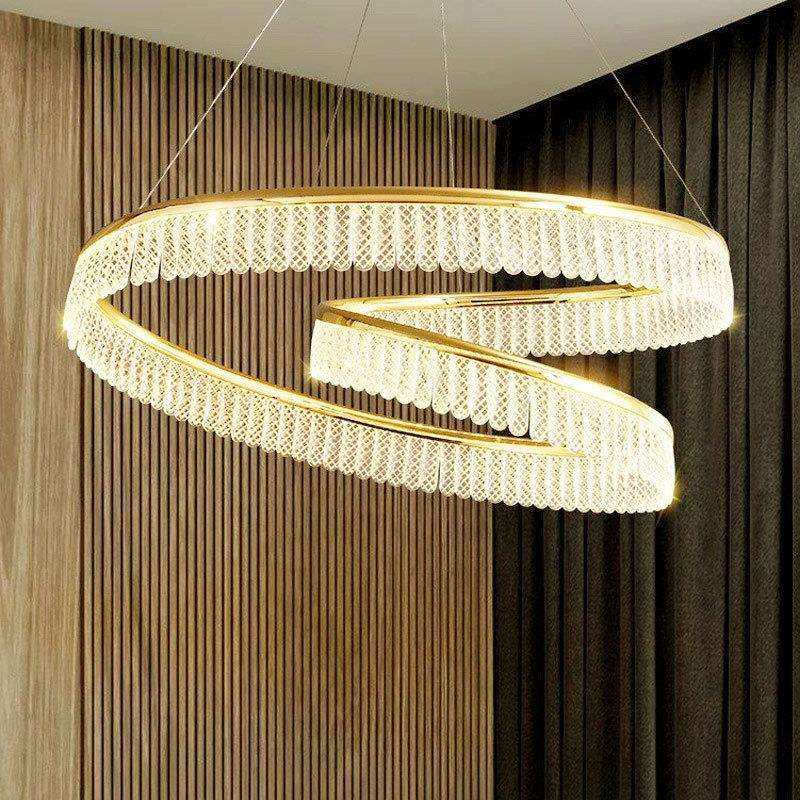 轻奢水晶灯客厅吊灯大气奢华餐厅灯饰现代简约创意设计师灯具