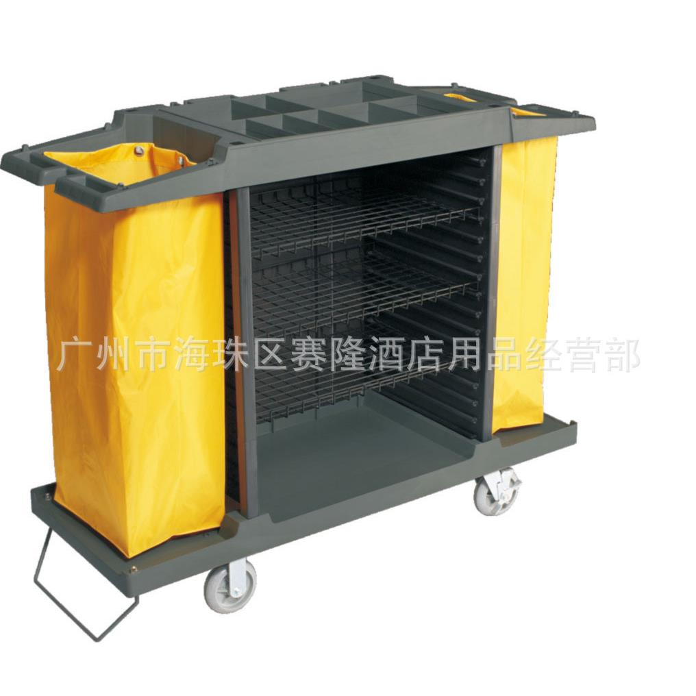白云AF08169多用途清洁车 宾馆多用途布草车 酒店客房收纳服务车