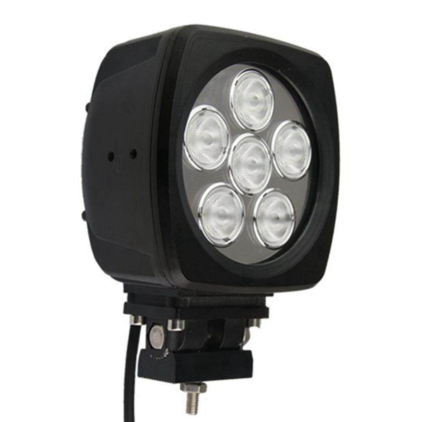 汽车led大灯工作灯5.5寸方型适用60W越野车船舶挖掘机改装射灯