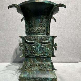 日己方尊仿古青铜器收藏品博古架大厅旅游纪念摆件厂家直销