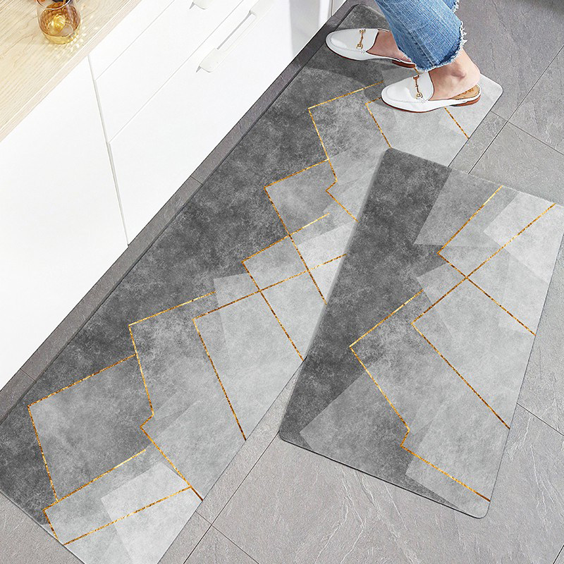 厨房硅藻泥软地垫防油耐脏免清洗家用防滑脚垫吸水T防水垫子可擦