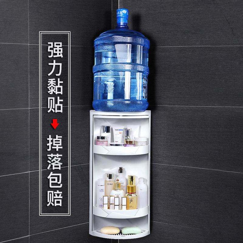 化妆室置物架g壁挂免钉免打孔吸壁式浴室洗手间洗漱台收纳架墙角