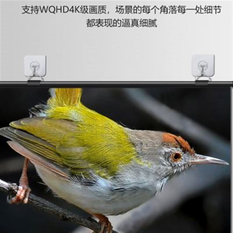 感翼高清投影幕布无边框壁挂幕u100120150寸贴墙家用手动幕布挂钩