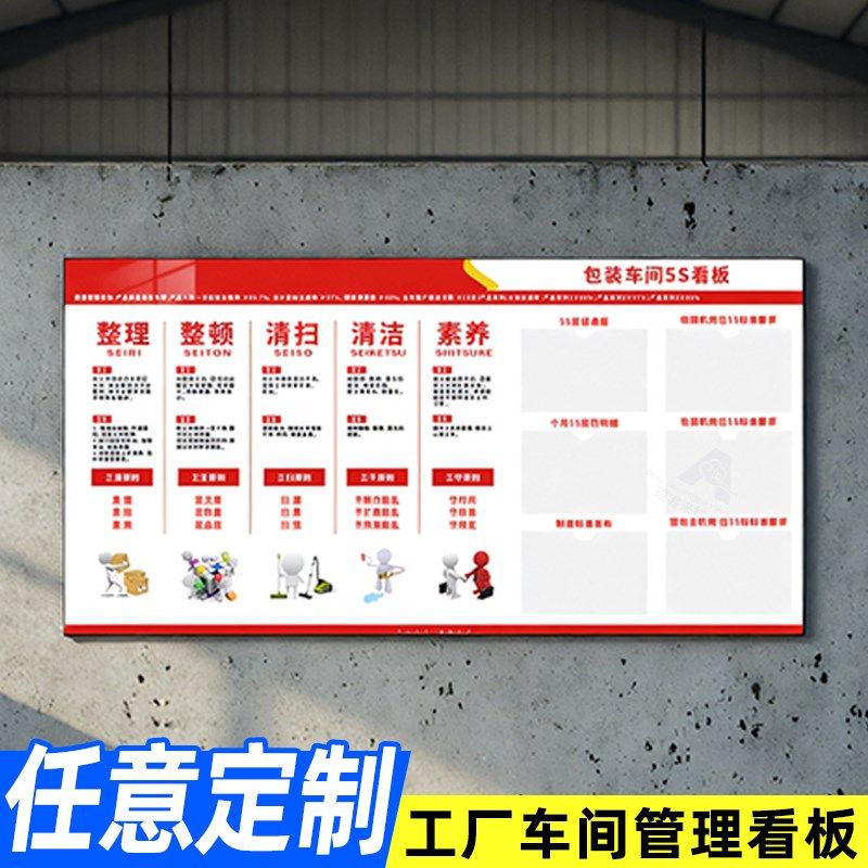 车间生产管理看板公告栏6S现场B管理体系安全质量展板宣传栏定制