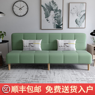 简约现代可折叠沙发床出租房单身公寓双人三人小T户型客厅布艺沙